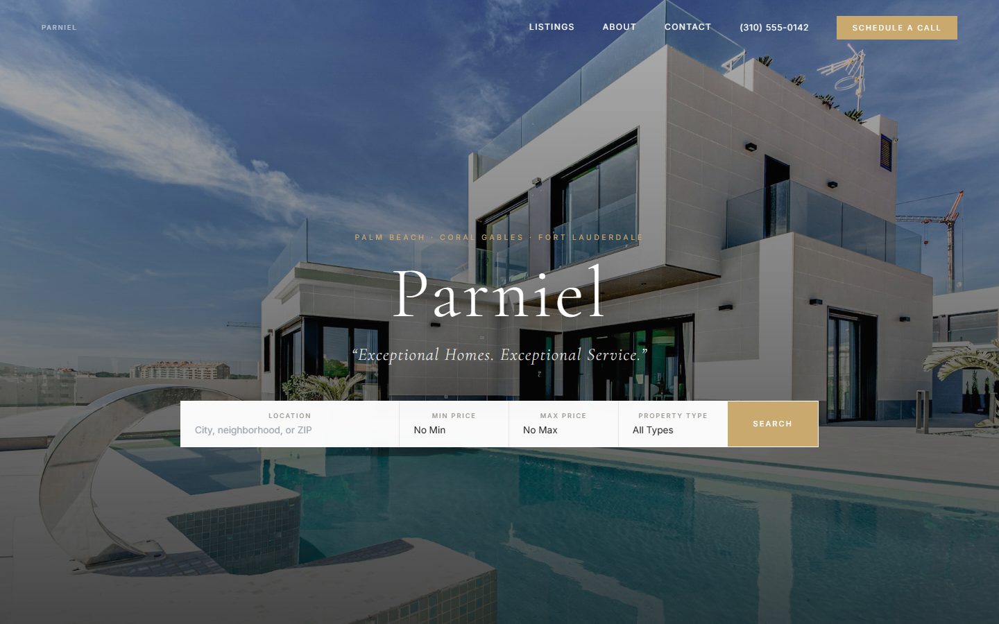 Parniel — Alexandra Reeves real estate homepage