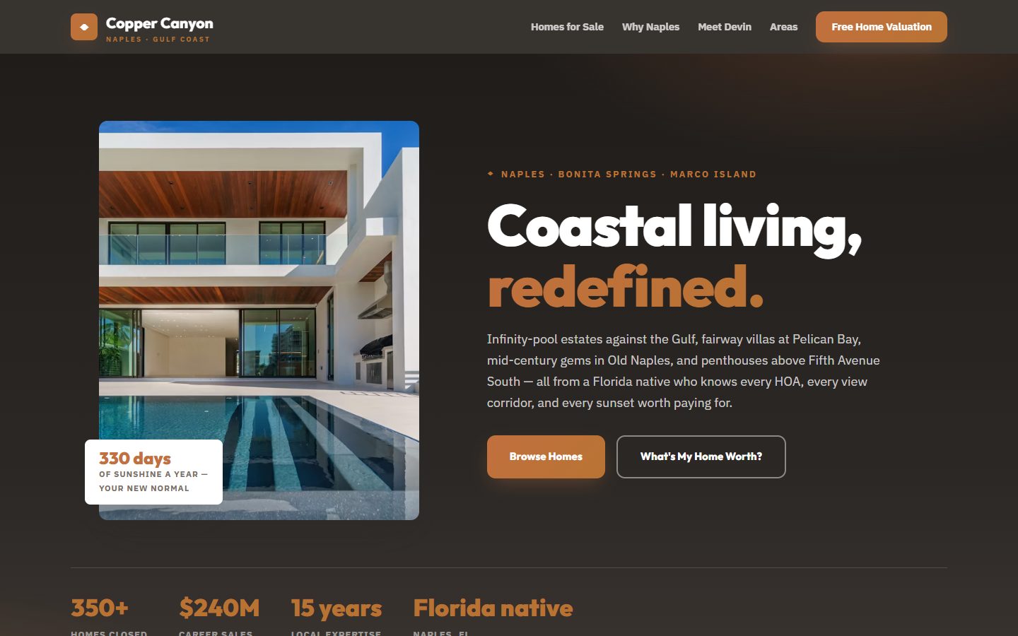 Copper Canyon — Devin Ortega real estate homepage