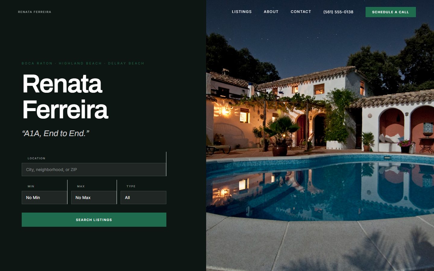 Camino Real Partners — Renata Ferreira Boca Raton real estate homepage